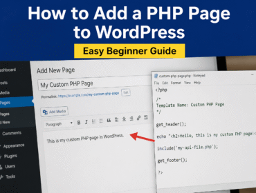 Learn how to add a PHP page to WordPress step by step