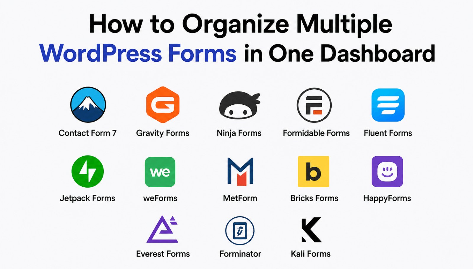 Organize Multiple WordPress Forms in One Dashboard