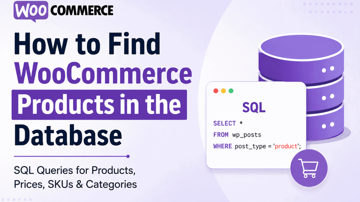 How to Find WooCommerce Products in Database