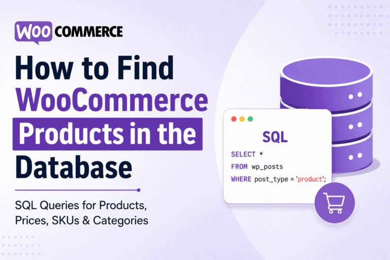 How to Find WooCommerce Products in the Database