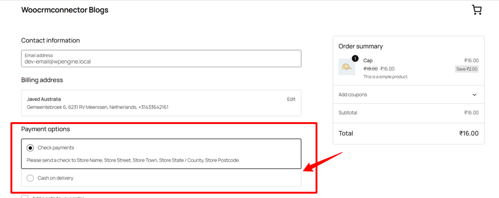 woocommerce disable payment method by category checkout