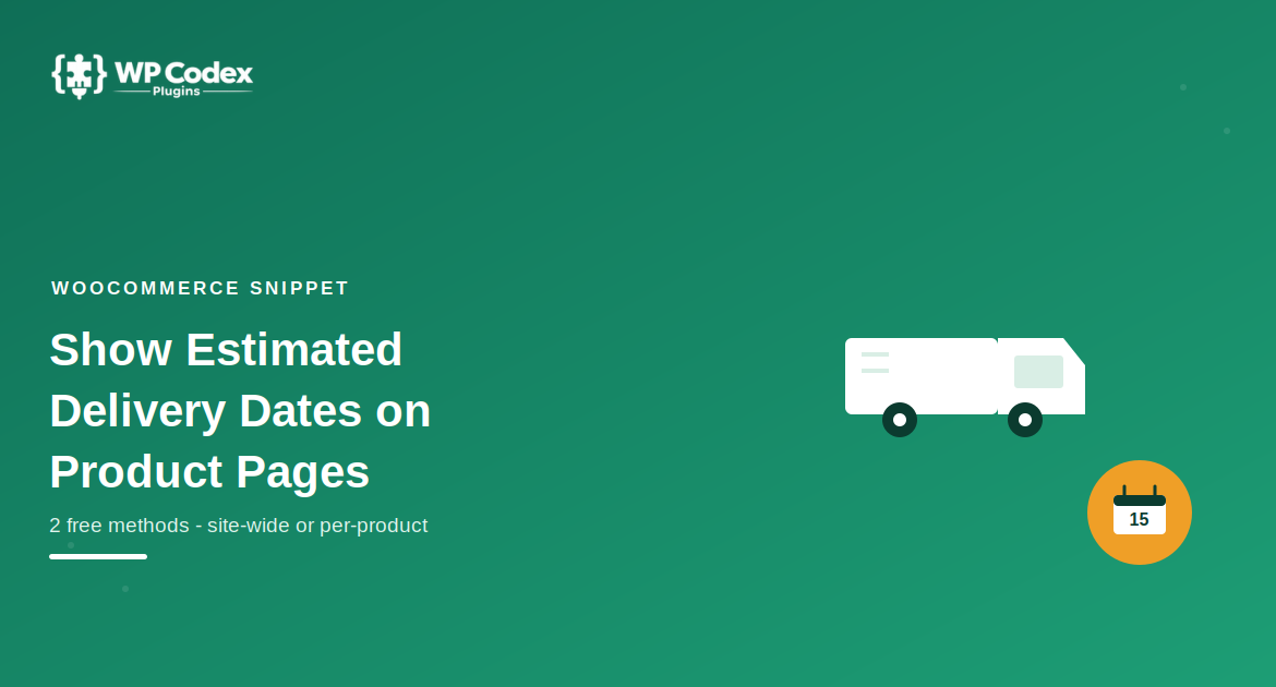 woocommerce estimated delivery date product page
