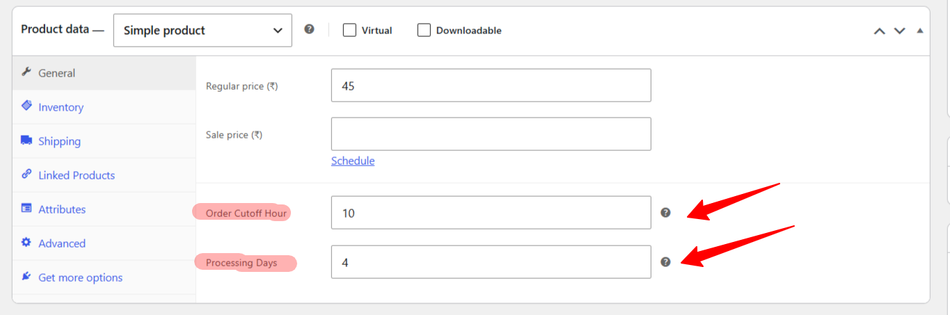 woocommerce estimated delivery date product page