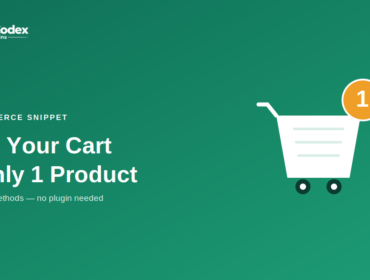 woocommerce limit cart to one product