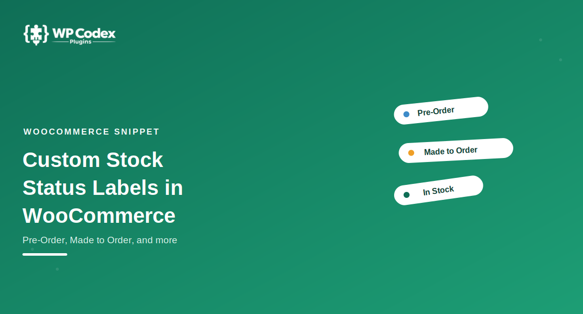 woocommerce custom stock status
