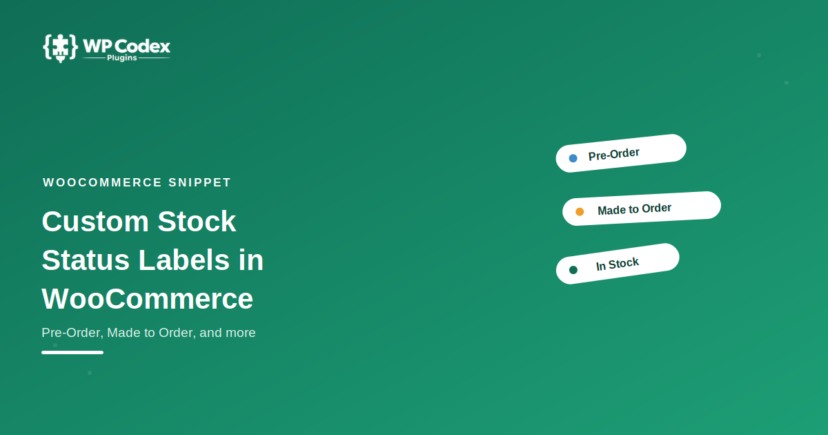 woocommerce custom stock status